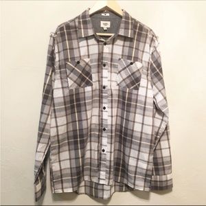 NWOT Ambig Men's Plaid Button Down Shirt - Size Large
